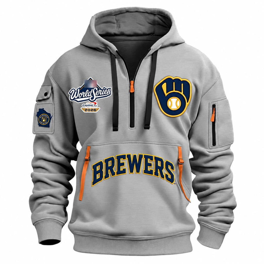 Brewers World Series 2026 Half Zip Hoodie
