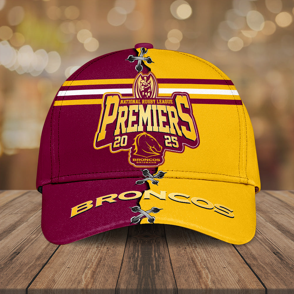 Brisbane Broncos 2025 NRL Premiers Classic Cap – HOATT13589