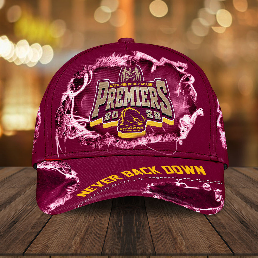 Brisbane Broncos 2025 NRL Premiers Classic Cap – HOATT14558