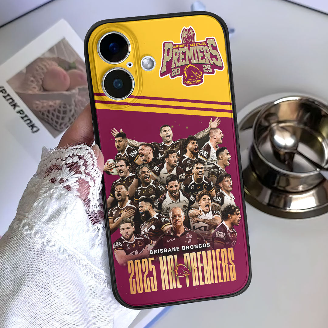 Brisbane Broncos 2025 NRL Premiers Phone Case – HOATT13586