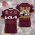 Brisbane Broncos 2025 Premiers 3D Apparel – MAITM13595