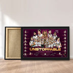 Brisbane Broncos 2025 Premiers Rectangle Canvas With Inner Frame – MAITM13191