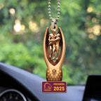 Brisbane Broncos 2025 Premiers Custom Shape 2-sided Acrylic Car Ornament – MAITM13186