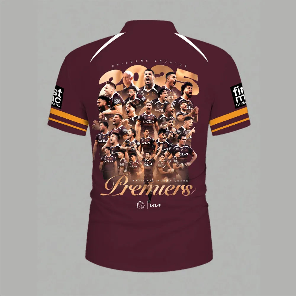 Brisbane Broncos 2025 Premiers 3D Apparel – MAITM13614