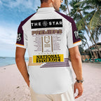 Brisbane Broncos 2025 Premiers Short Sleeve Button-Down Shirt – MAITM13255