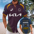 Brisbane Broncos 2025 Premiership Short Sleeve Button-Down Shirt – MAITM13521