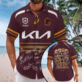 Brisbane Broncos 2025 Premiers Short Sleeve Button-Down Shirt – MAITM13598