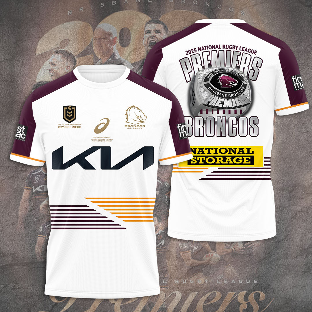 Brisbane Broncos 2025 Premiership 3D Apparel – TANTN17152