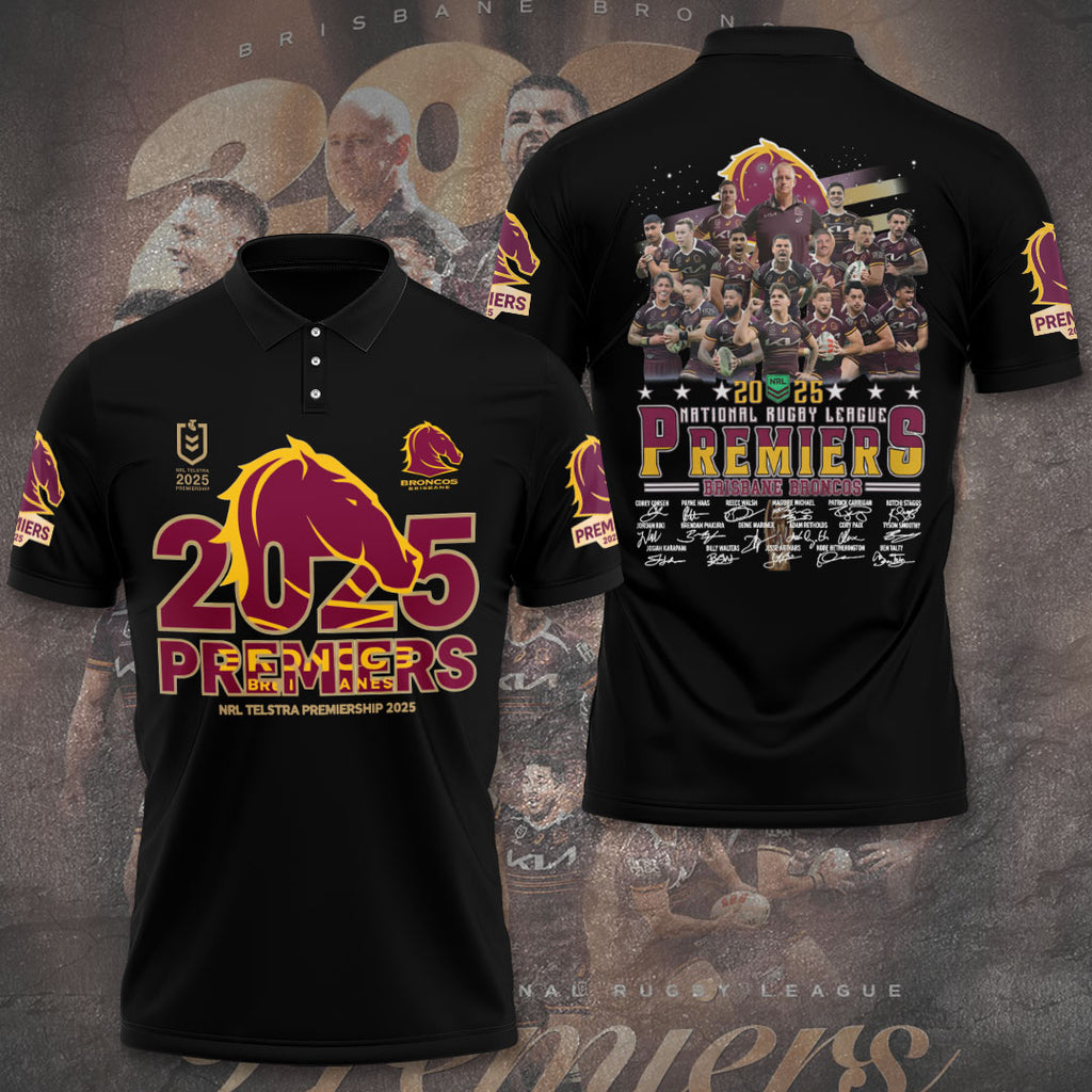 Brisbane Broncos 2025 Premiership 3D Apparel – TANTN17182