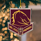 Brisbane Broncos 2025 Premiership Custom Shape 2-sided Acrylic Ornament – TANTN17075