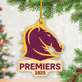 Brisbane Broncos 2025 Premiership Custom Shape 2-sided Acrylic Ornament – TANTN17160