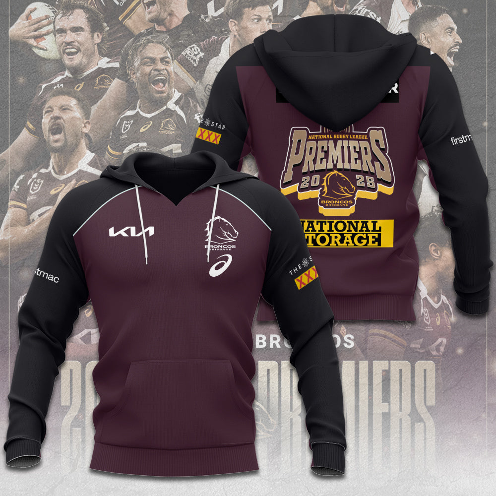 Brisbane Broncos 2025 Premiership 3D Apparel – TANTN17701