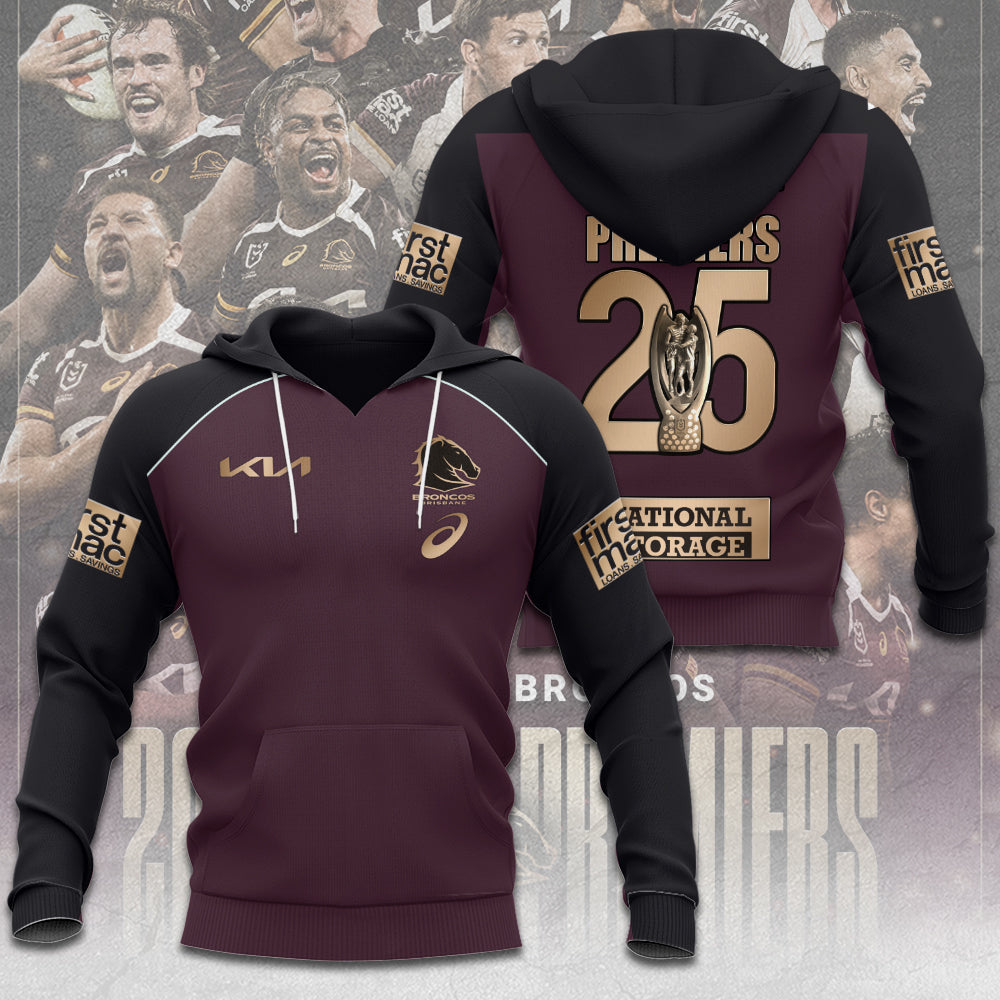 Brisbane Broncos 2025 Premiership 3D Apparel – TANTN17898