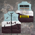 Brisbane Broncos 2025 Premiership 3D Sleeveless Down Jacket – TANTN17708