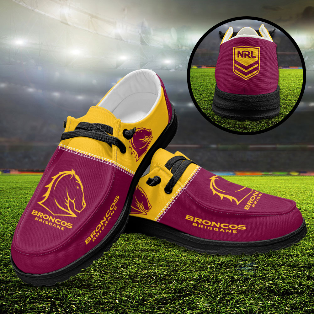 Brisbane Broncos Custom Hey Dude Shoes – VANDH 1286