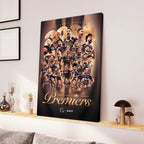 Brisbane Broncos Premiers 2025 Rectangle Canvas With Inner Frame – TANTN17892