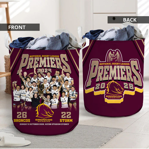 Brisbane Broncos Premiers 2025 Laundry Basket – TANTN17307