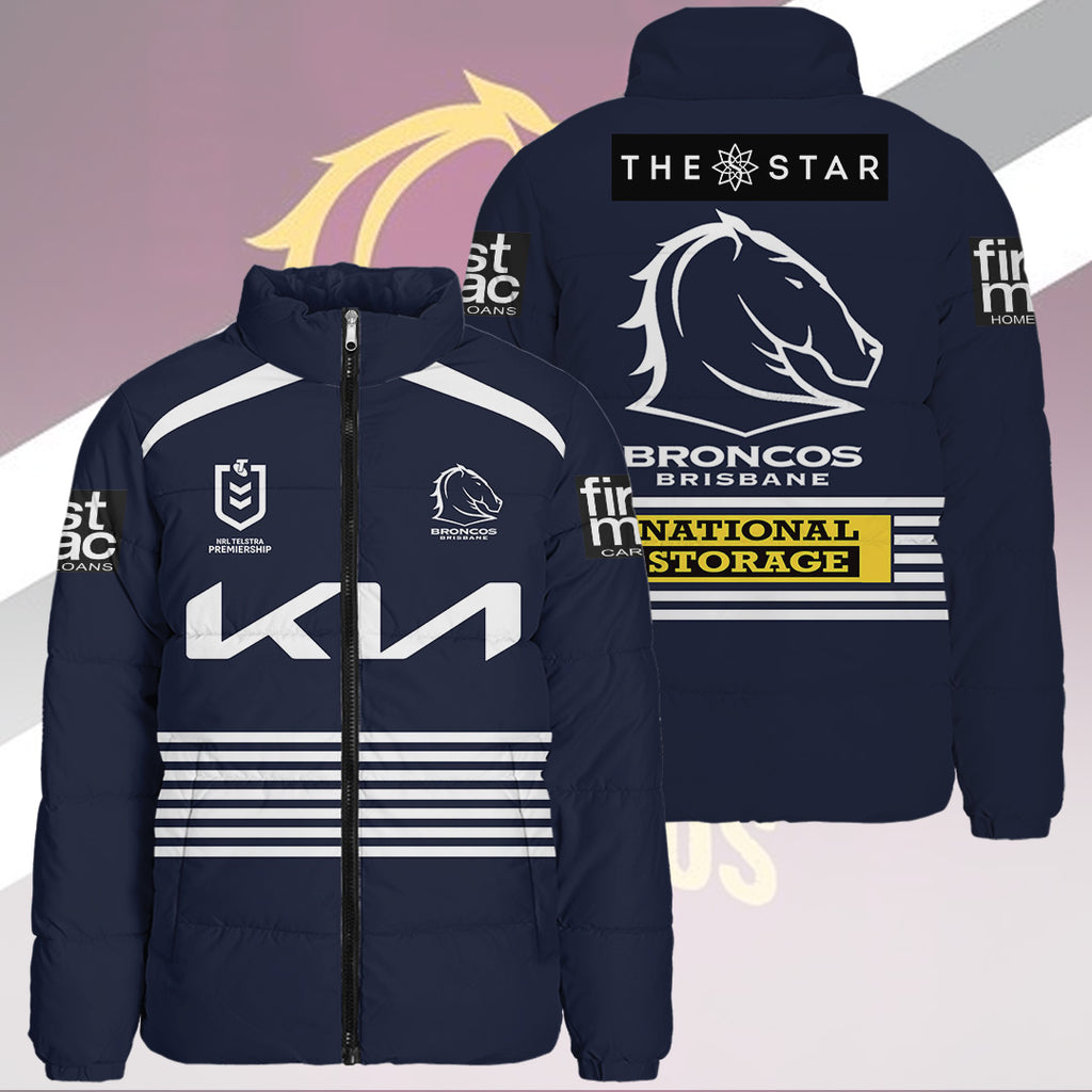 Brisbane Broncos 3D Stand Collar Puffer Jacket – TANTN19088
