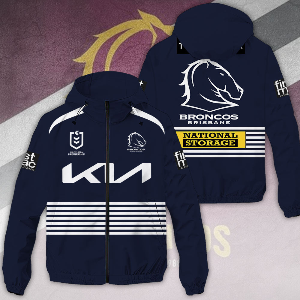 Brisbane Broncos 3D Windbreaker Jacket – TANTN19087
