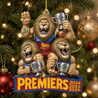 Brisbane Lions Custom Shape 2-side Printed Acrylic Ornament – TMTHU9581