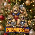 Brisbane Lions Custom Shape 2-side Printed Acrylic Ornament – TMTHU9581