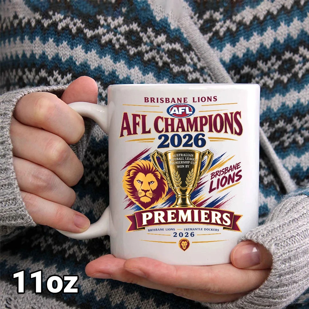 Brisbane Lions 2026 AFL Premiers Ceramic Mug – MAITM15285