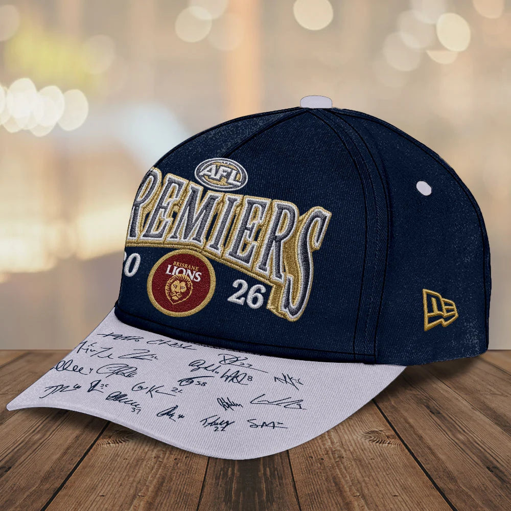 Brisbane Lions 2026 AFL Premiers Classic Cap – TMTHU9601