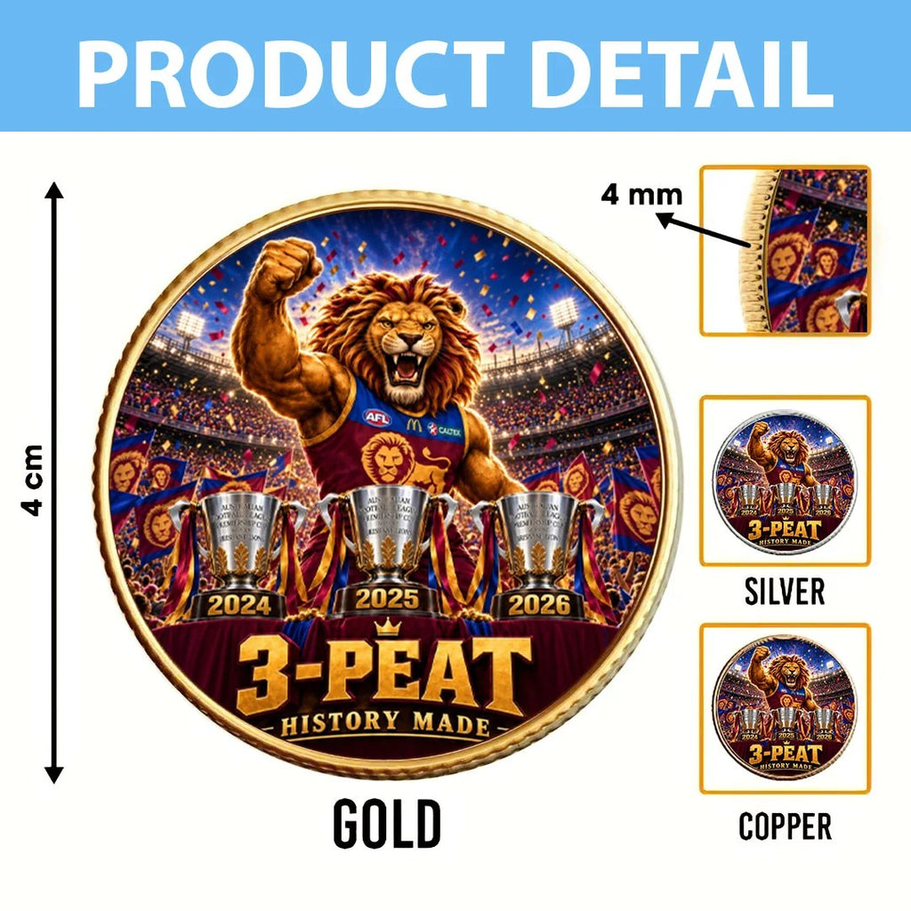Brisbane Lions 2026 AFL Premiers Commemorative Coin – MAITM15329