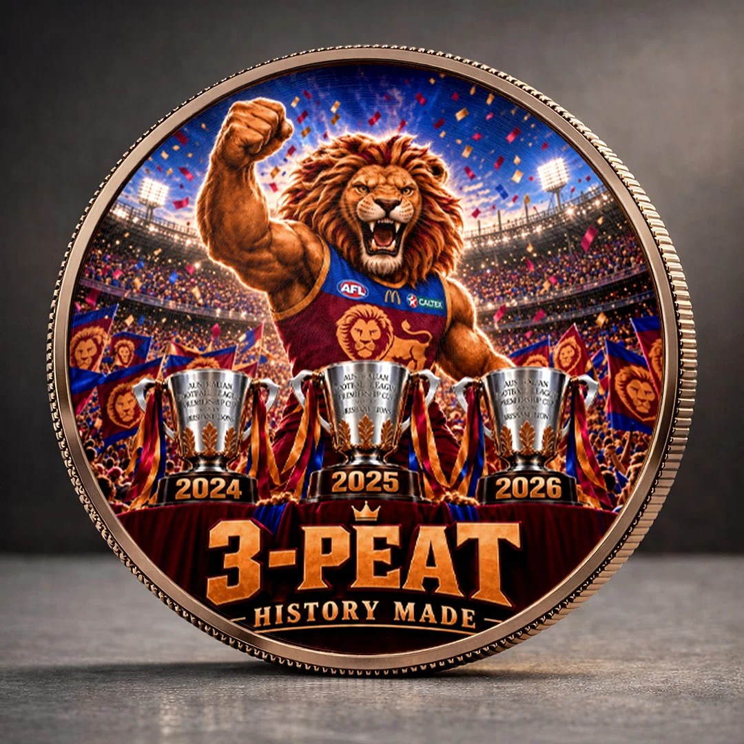 Brisbane Lions 2026 AFL Premiers Commemorative Coin – MAITM15329