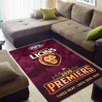 Brisbane Lions 2026 AFL Premiers Rectangular Rug – TMTHU9623