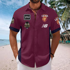 Brisbane Lions 2026 AFL Premiers Short Sleeve Button-Down Shirt – TMTHU9630
