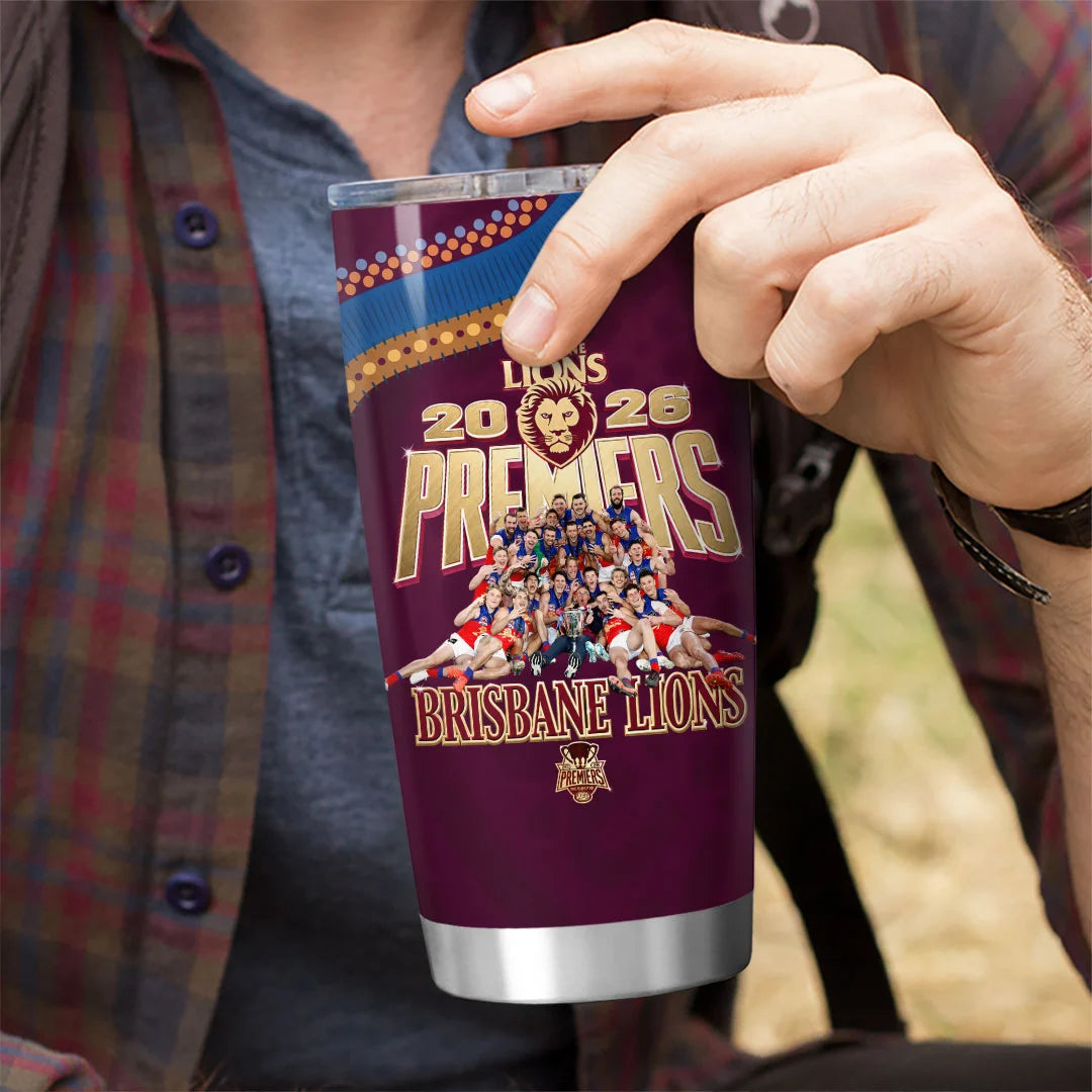 Brisbane Lions 2026 AFL Premiers Tumbler Cup – HOATT21316
