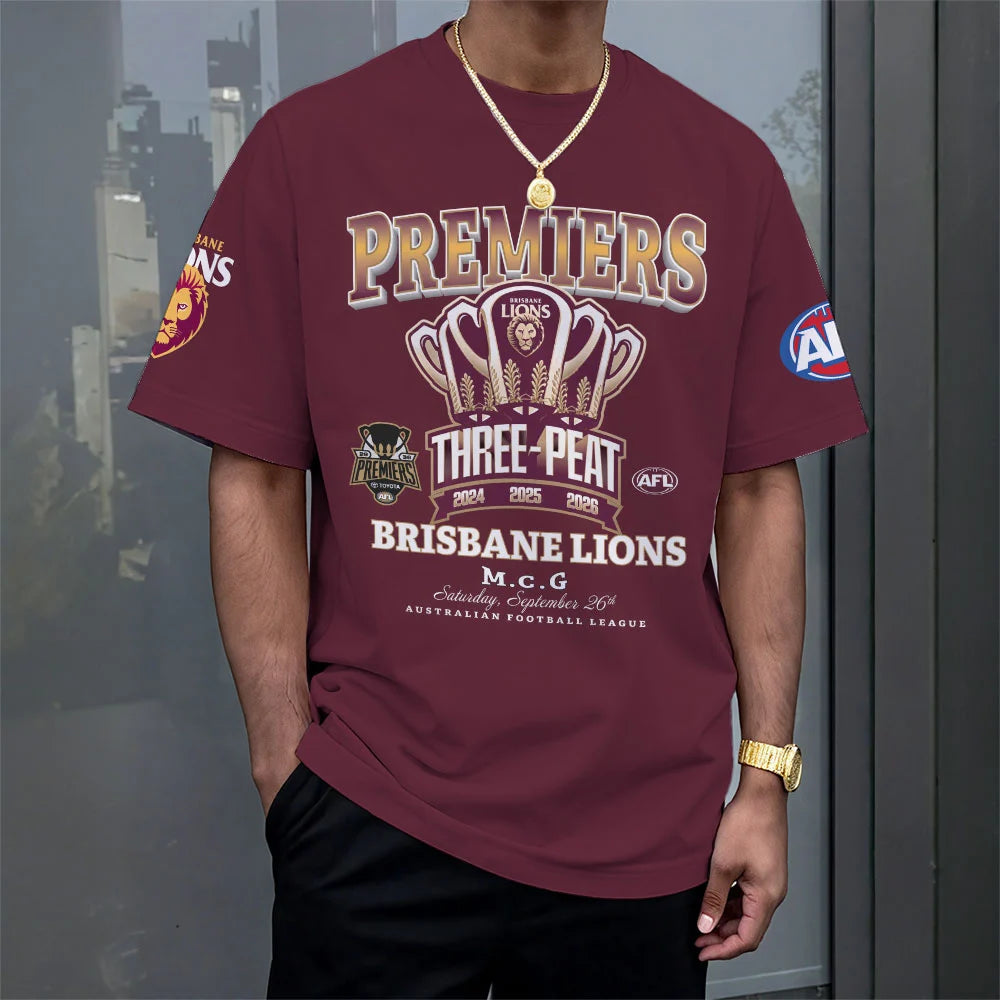 Brisbane Lions 2026 AFL Premiers 3D Apparel – MAITM15273