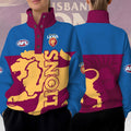 Brisbane Lions 3D Snap Button Collar Sweatshirt – TANTN16493