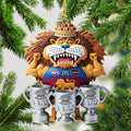 Brisbane Lions Threepeat Premiers Custom Shape 2-side Printed Acrylic Ornament – TMTHU9615