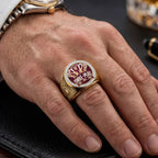 Brisbane Lions Threepeat Premiers 3D Engraved Ring – TMTHU9591