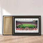 Brisbane Lions Threepeat Premiers Canvas With Inner Frame – TMTHU9637
