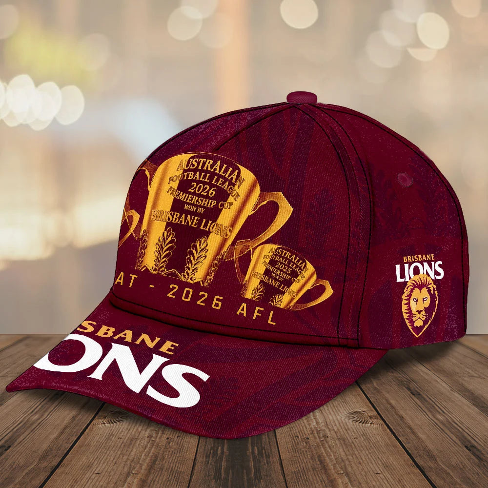 Brisbane Lions Threepeat Premiers Classic Cap – TMTHU9609