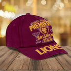 Brisbane Lions Threepeat Premiers Classic Cap – TMTHU9639