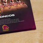 Brisbane Broncos 2025 NRL Premiers Canvas With Inner Frame – HOATT13862