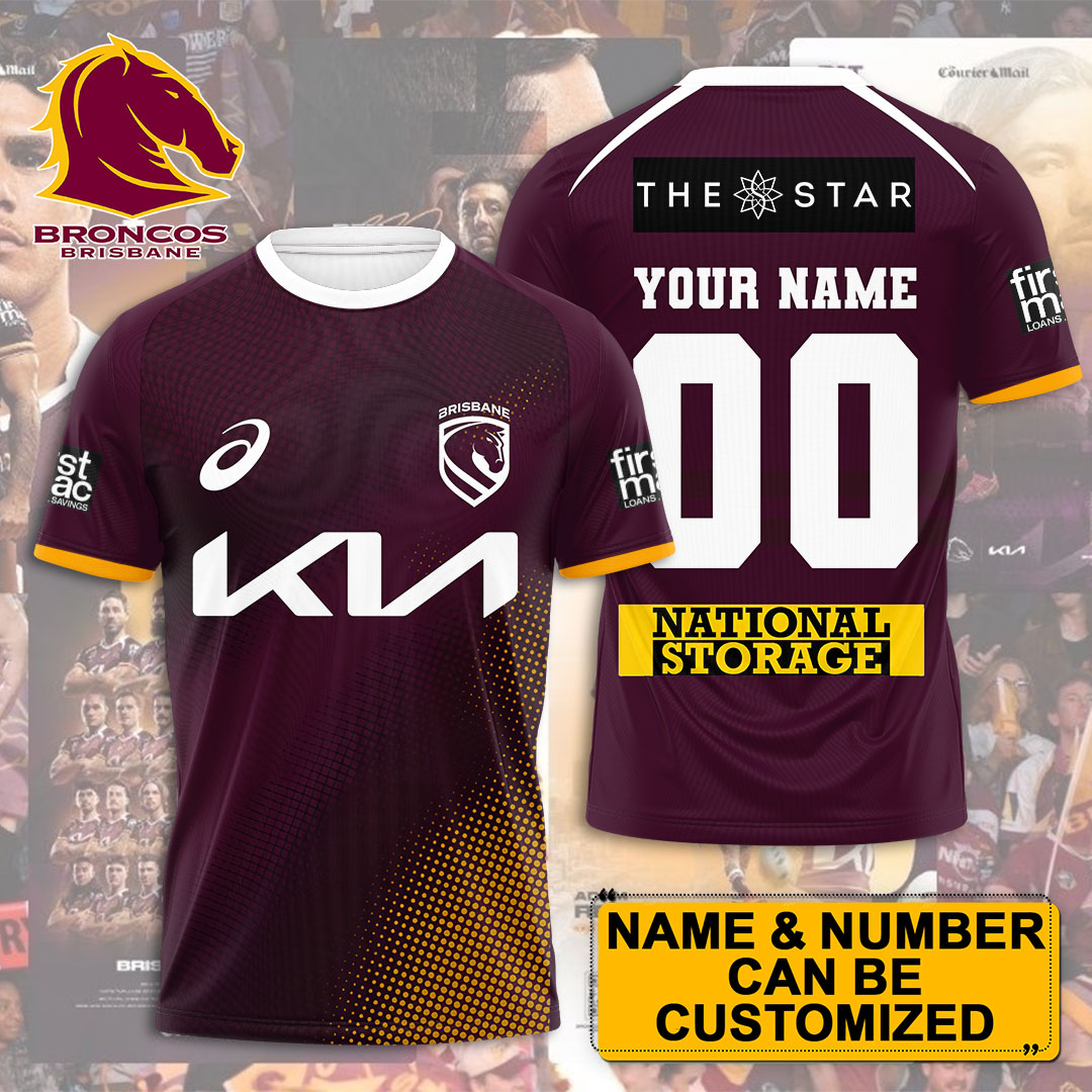 Personalized Brisbane Broncos 3D Apparel – TMTHU2306