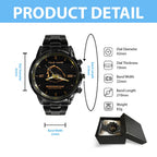 Personalized Brisbane Broncos Black Stainless Steel Watch – HOATT13730
