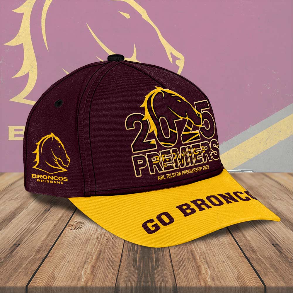 Brisbane Broncos 2025 NRL Premiers Classic Cap – HOATT13751