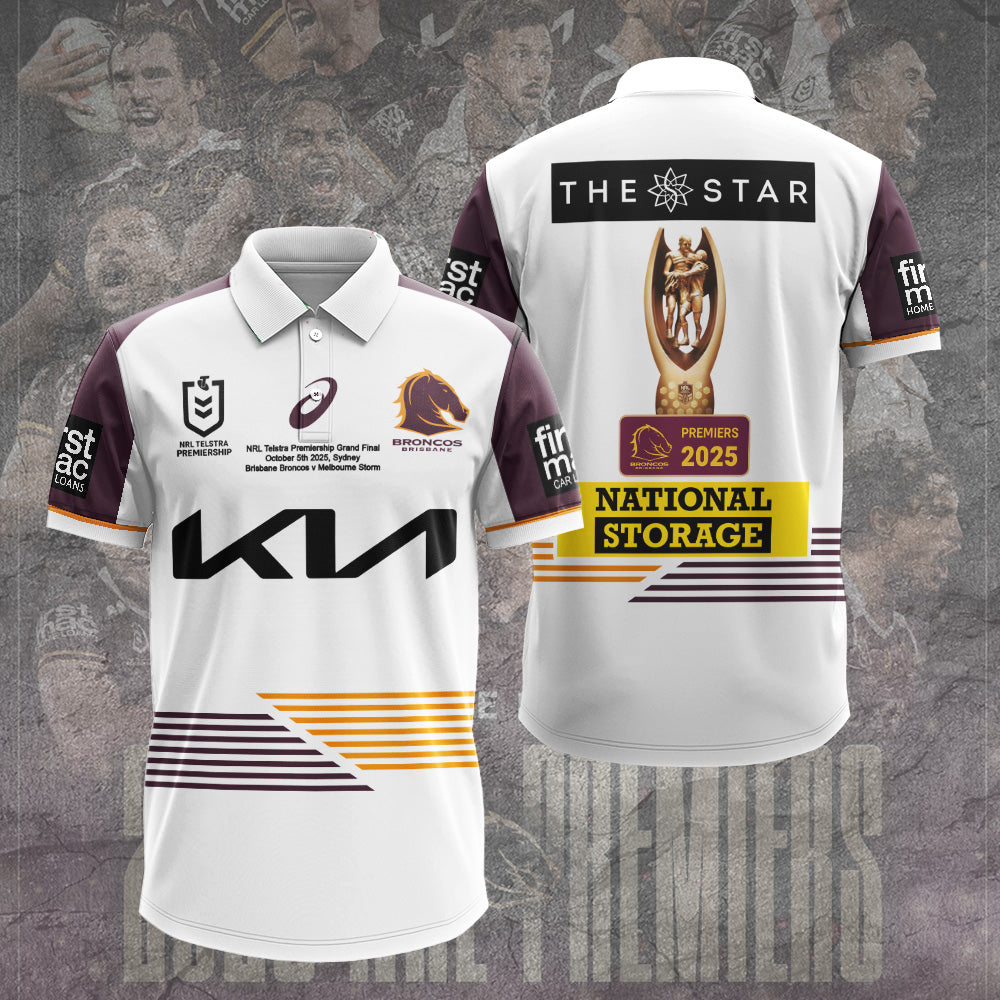 Brisbane Broncos 2025 Premiership 3D Apparel – TANTN17168