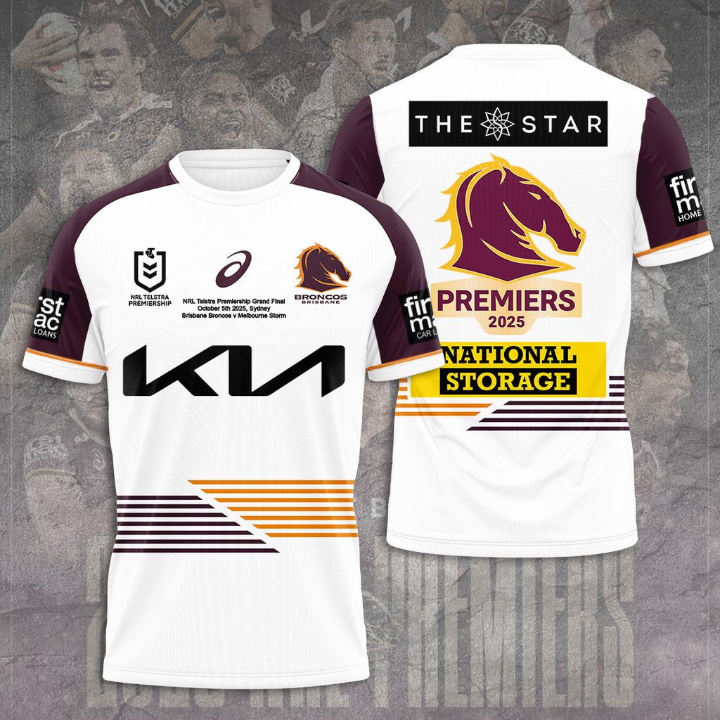 Brisbane Broncos 2025 Premiership 3D Apparel – TANTN17169