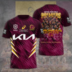 Brisbane Broncos 2025 Premiership 3D Apparel – TANTN18354