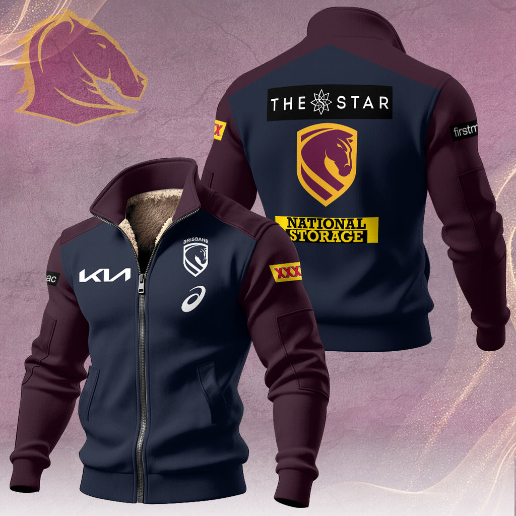 Brisbane Broncos 2026 Thick Knit Fleece Jacket – HOATT15078