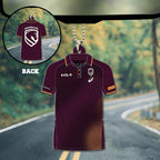 Brisbane Broncos 2026 Custom shape 2-sided Acrylic Car Ornament – TANTN18940