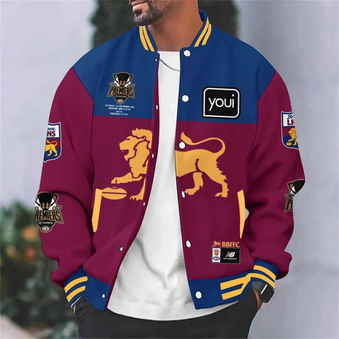 Brisbane Lions 2026 AFL Premiers Varsity Jacket – HOATT26806