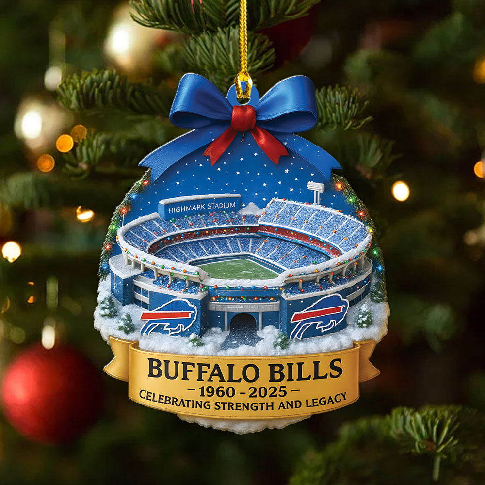 Buffalo Bills 2025 Custom Shape 2-sided Acrylic Ornament – MAITM13372